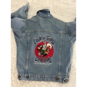 Vintage Warner‎ Bros Looney Tunes jean denim jacket M